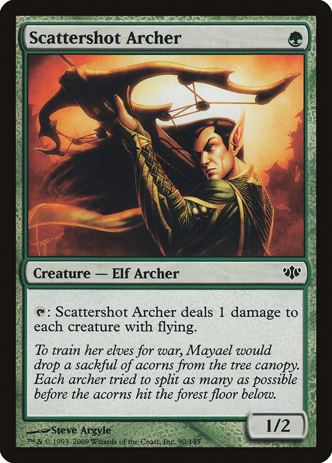 Scattershot Archer 90 - Conflux MTG card