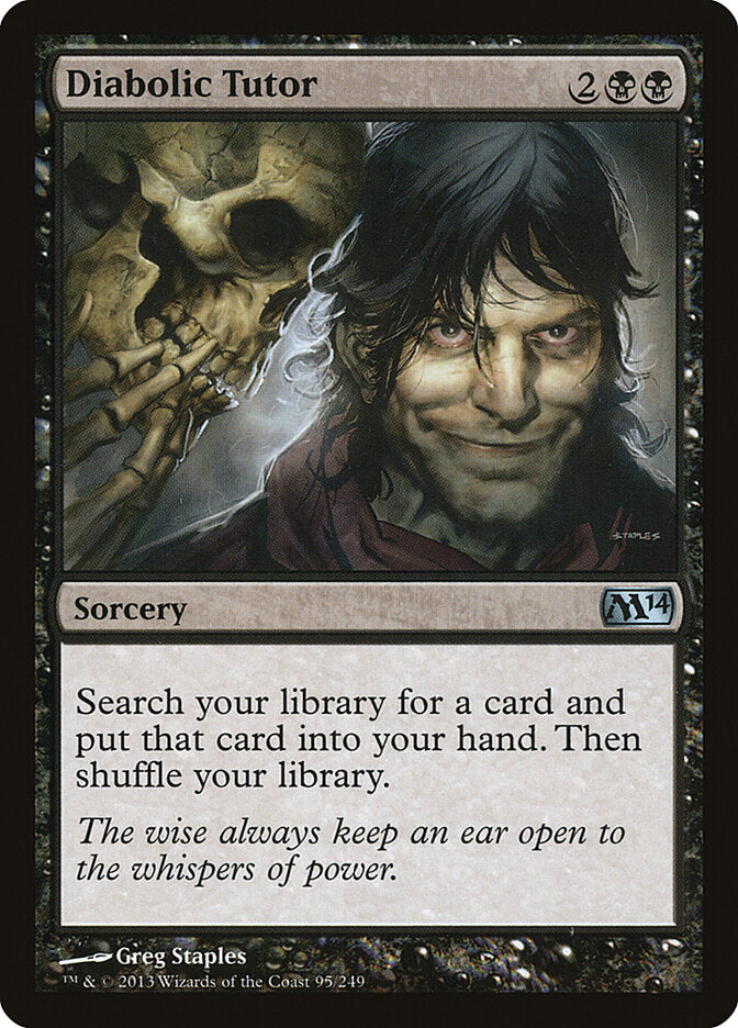 Diabolic Tutor 95 - Magic 2014 MTG card