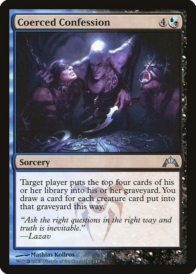 Coerced Confession 217 - Gatecrash MTG card