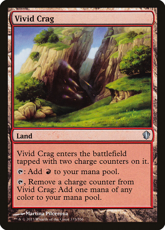 Vivid Crag 333 - Commander 2013 MTG card