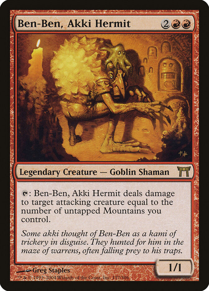 Ben-Ben, Akki Hermit 157 - Champions of Kamigawa MTG card