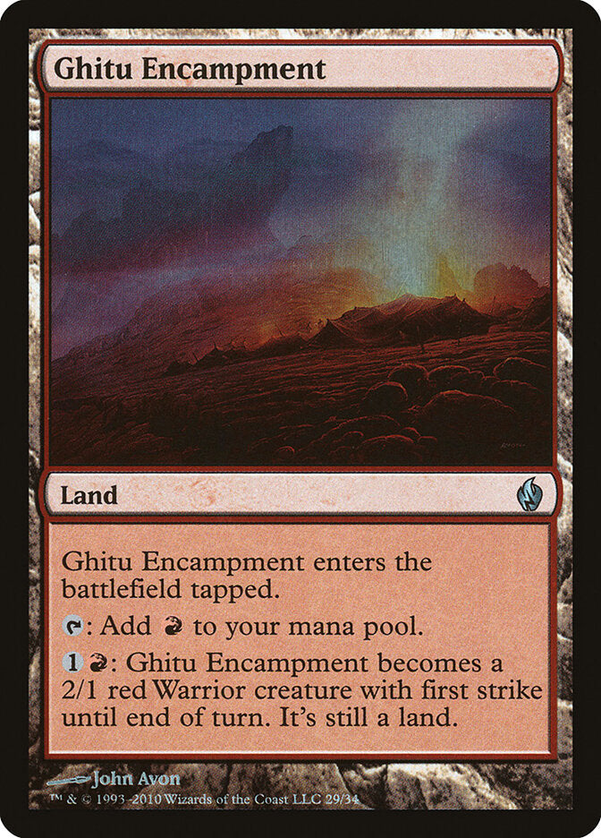 Ghitu Encampment 29 - Premium Deck Series: Fire and Lightning MTG card