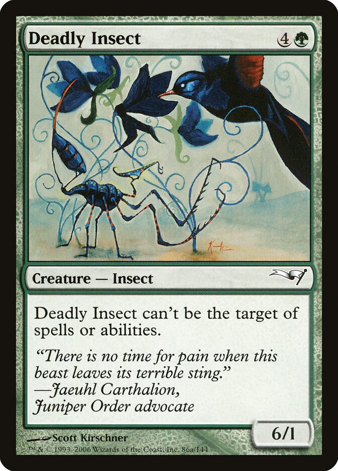 Deadly Insect 86a - Coldsnap Theme Decks MTG card