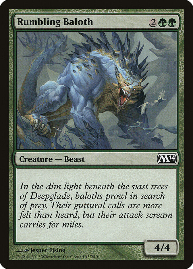 Rumbling Baloth 193 - Magic 2014 MTG card