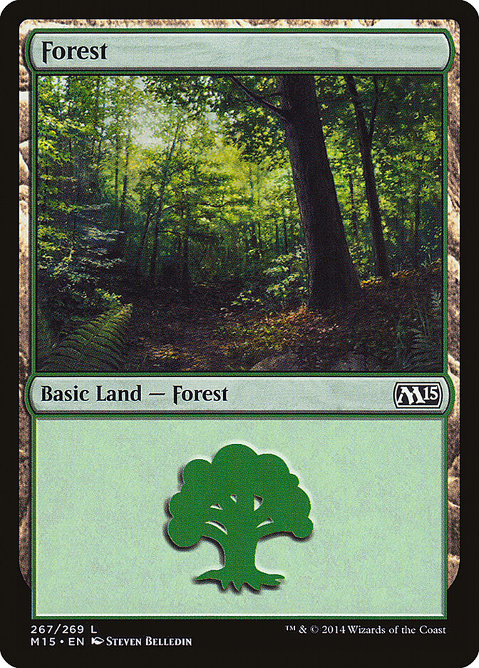 Forest 267 - Magic 2015 MTG card