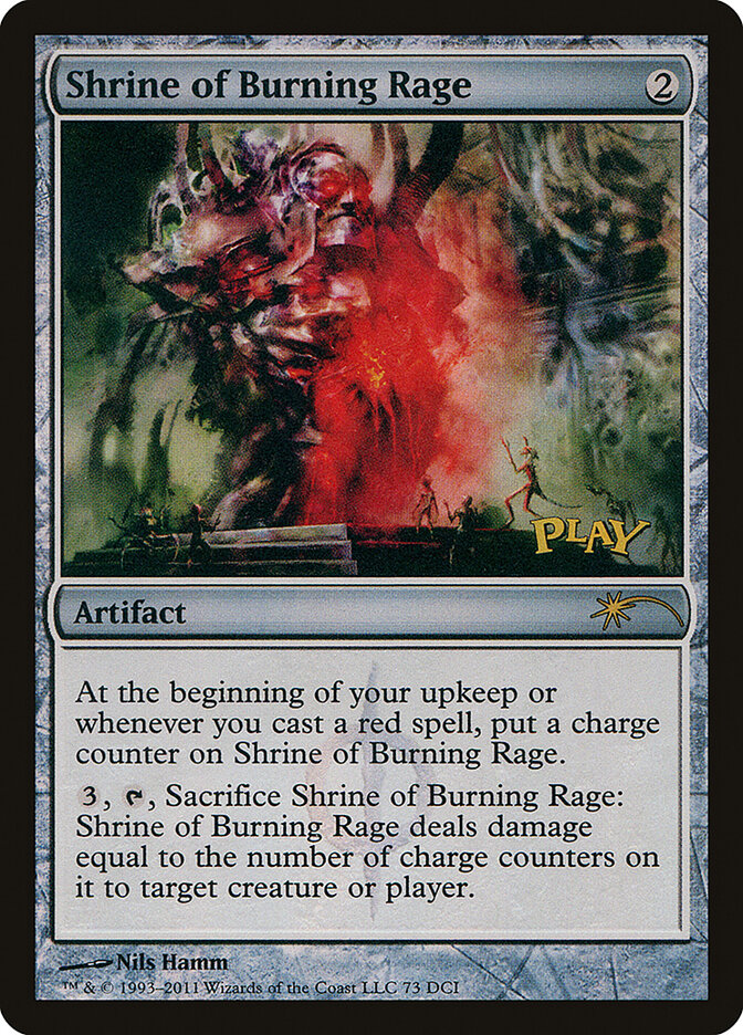 Shrine of Burning Rage 73 - DCI Promos MTG card
