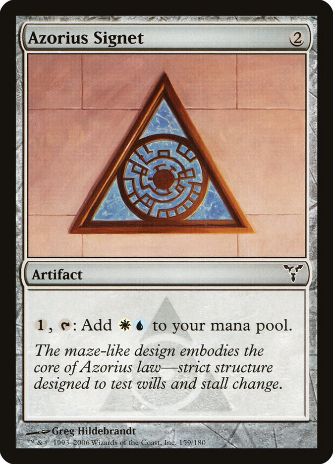 Azorius Signet 159 - Dissension MTG card