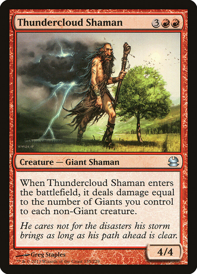Thundercloud Shaman 135 - Modern Masters MTG card