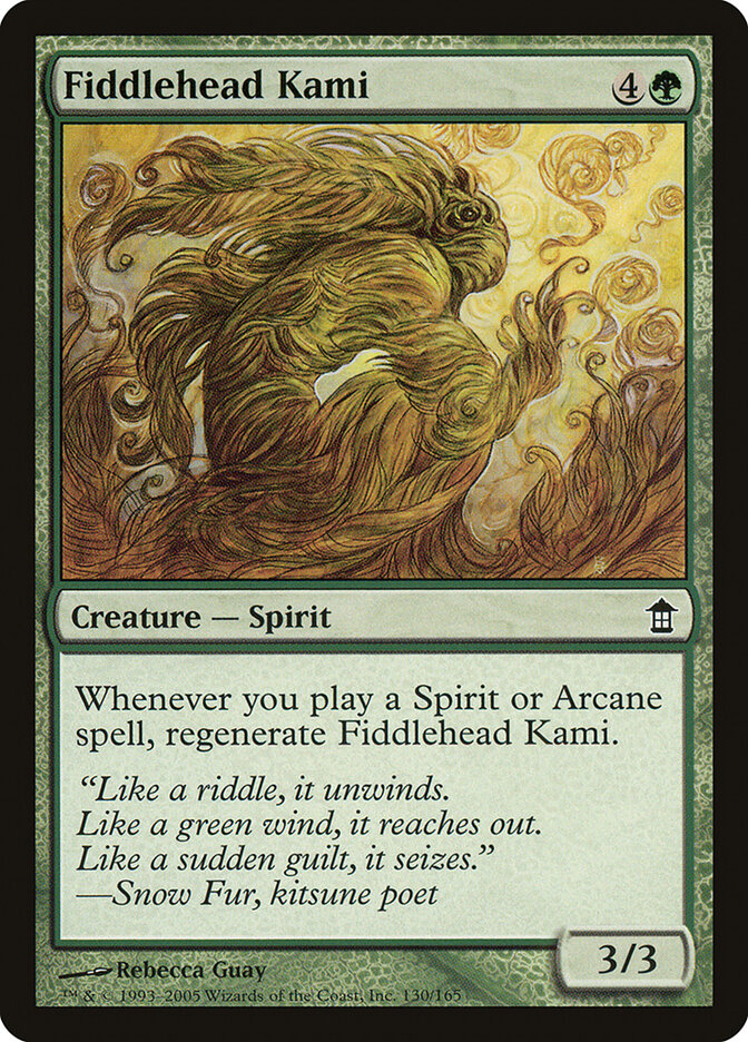Fiddlehead Kami 130 - Saviors of Kamigawa MTG card
