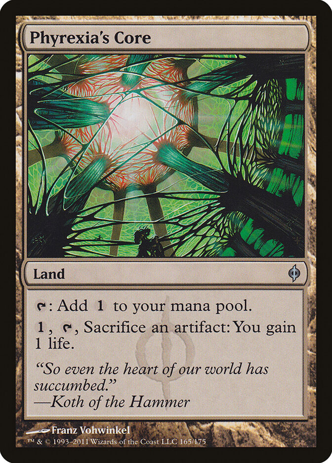 Phyrexia's Core 165 - New Phyrexia MTG card