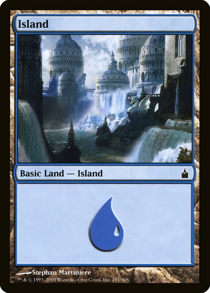 Island 291 - Ravnica: City of Guilds MTG card