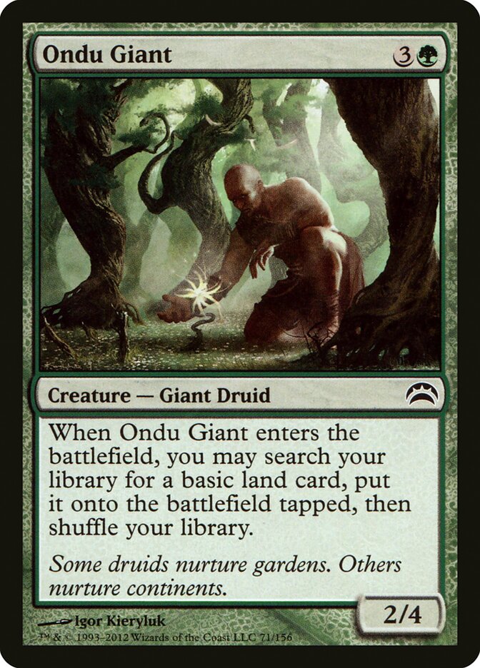 Ondu Giant 71 - Planechase 2012 MTG card