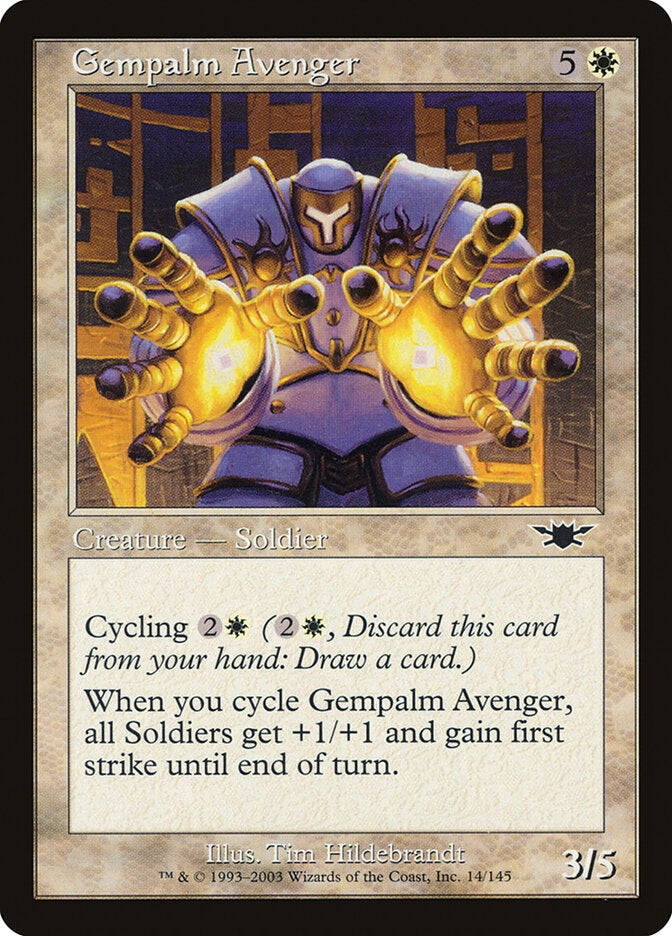 Gempalm Avenger 14 - Legions MTG card