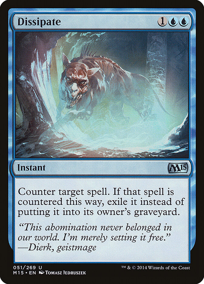 Dissipate 51 - Magic 2015 MTG card
