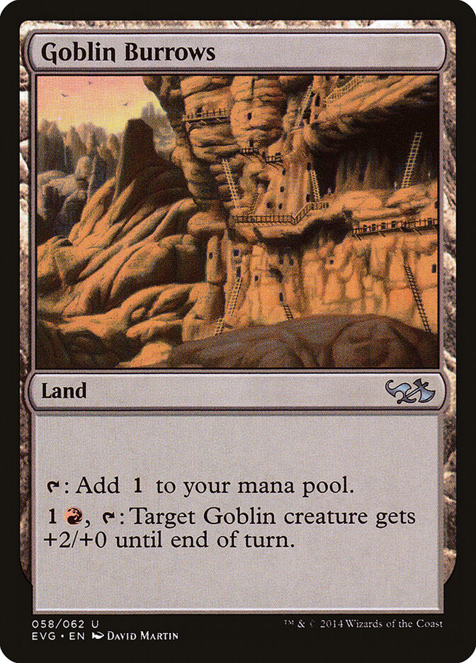 Goblin Burrows 58 - Duel Decks Anthology: Elves vs. Goblins MTG card