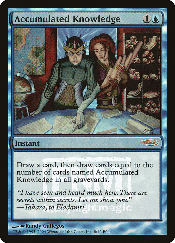 Accumulated Knowledge 8 - Friday Night Magic 2004 MTG card