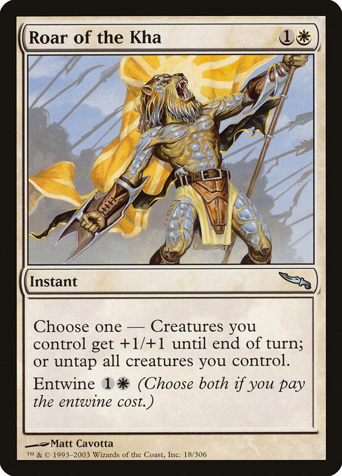 Roar of the Kha 18 - Mirrodin MTG card