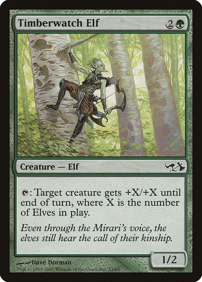 Timberwatch Elf 13 - Duel Decks: Elves vs. Goblins MTG card