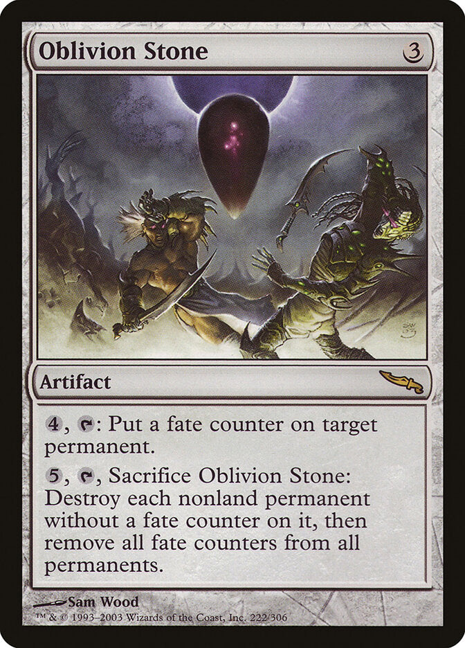 Oblivion Stone 222 - Mirrodin MTG card