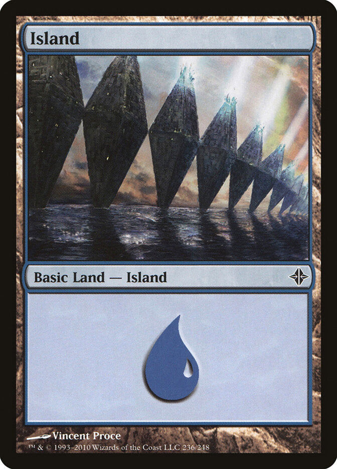 Island 236 - Rise of the Eldrazi MTG card