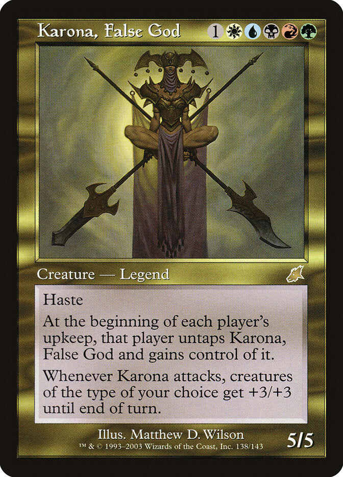 Karona, False God 138 - Scourge MTG card