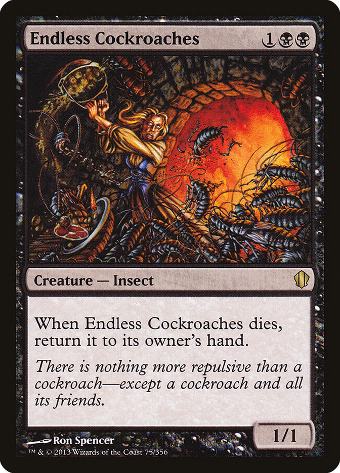 Endless Cockroaches 75 - Commander 2013 MTG card