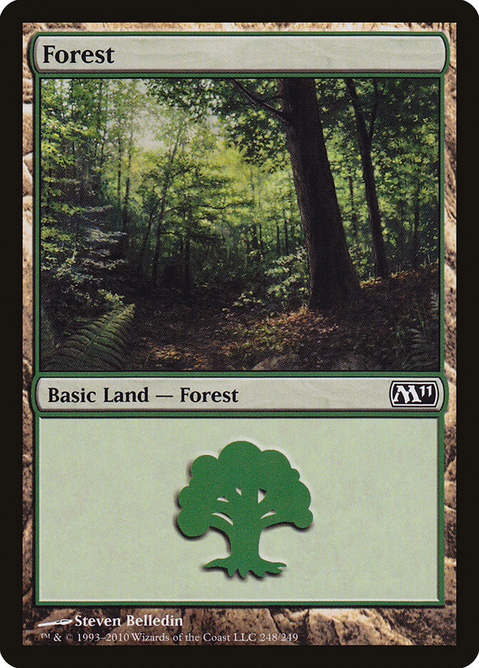 Forest 248 - Magic 2011 MTG card