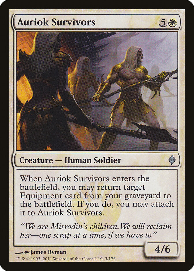 Auriok Survivors 3 - New Phyrexia MTG card