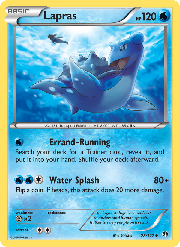 Lapras 28/122 - BREAKpoint Pokemon card