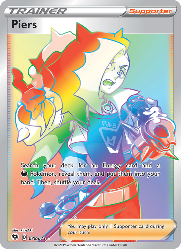 Piers 78/73 - Champion's Path Pokemon card