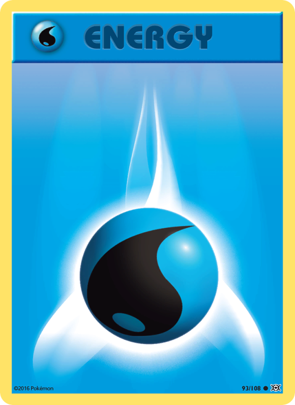Water Energy 93/108 - Evolutions Pokemon card