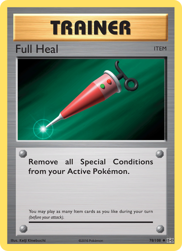 Full Heal 78/108 - Evolutions Pokemon card