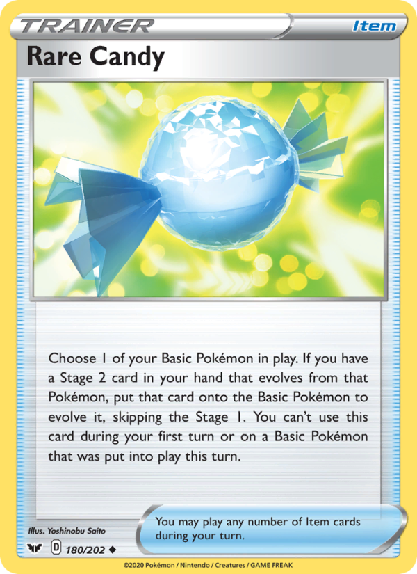 Rare Candy 180/202 - Sword & Shield Pokemon card
