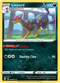 Liepard 40/73 - Champion's Path Pokemon card