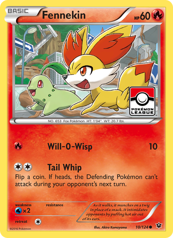 Fennekin 10/124 - Fates Collide Pokemon card