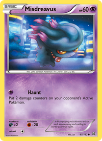 Misdreavus 65/162 - BREAKthrough Pokemon card