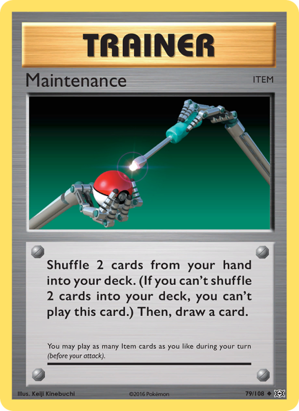 Maintenance 79/108 - Evolutions Pokemon card