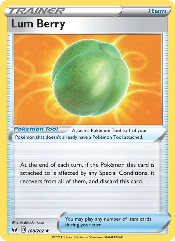 Lum Berry 168/202 - Sword & Shield Pokemon card