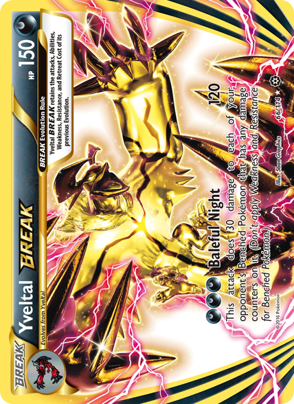 Yveltal BREAK 66/114 - Steam Siege Pokemon card