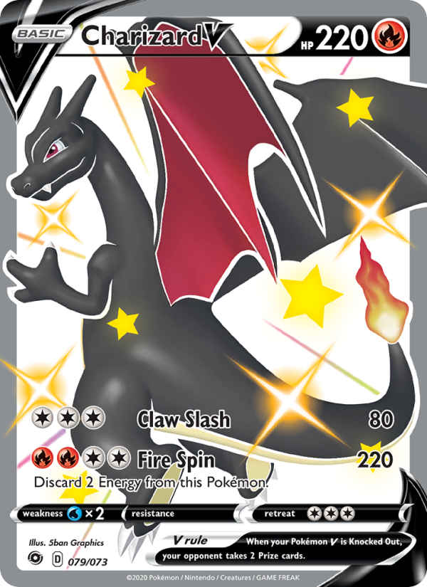 Charizard V 79/73 - Champion's Path Pokemon card