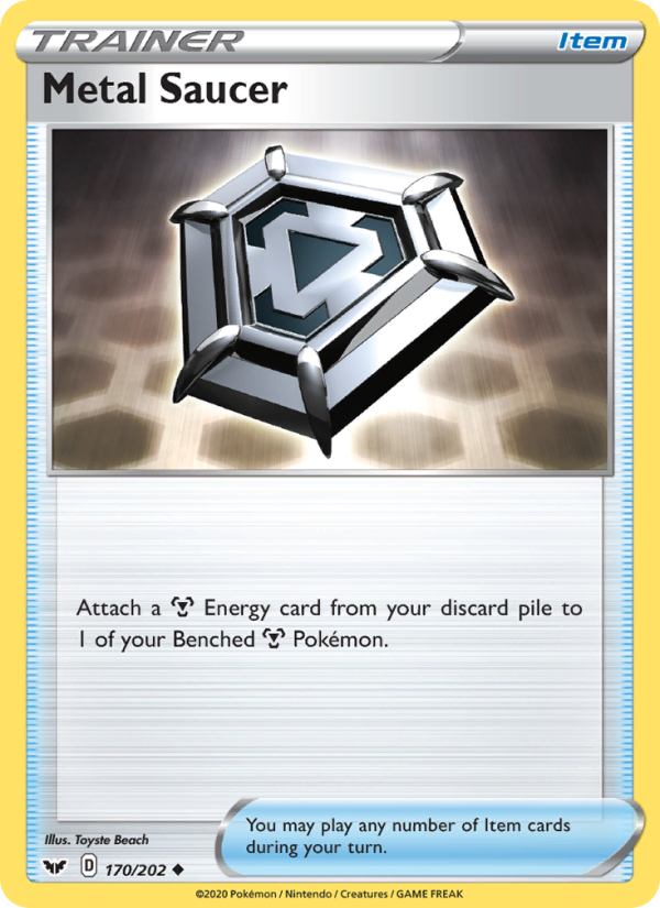 Metal Saucer 170/202 - Sword & Shield Pokemon card